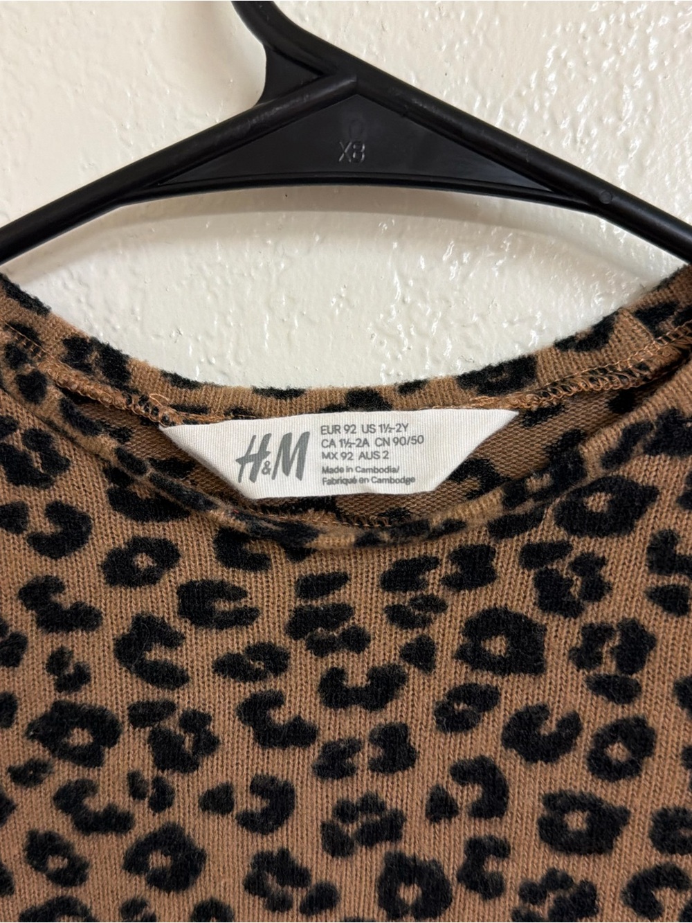 H&M Kids Leopard Print Sweater - Brown & Black - Picture 3 of 3